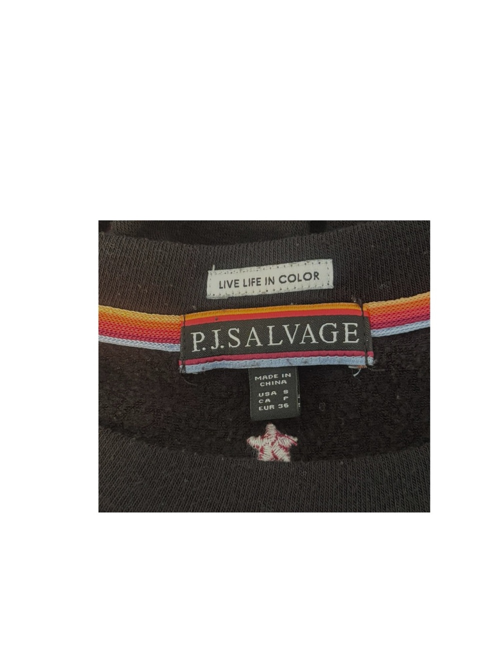 P.J. Salvage Embroidered Stars Sweatshirt - Picture 4 of 4